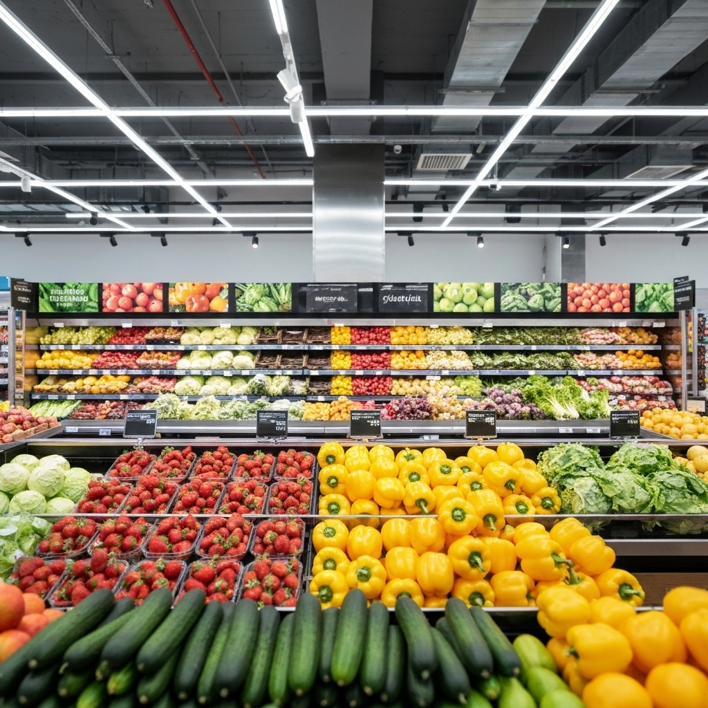Productos frescos del supermercado